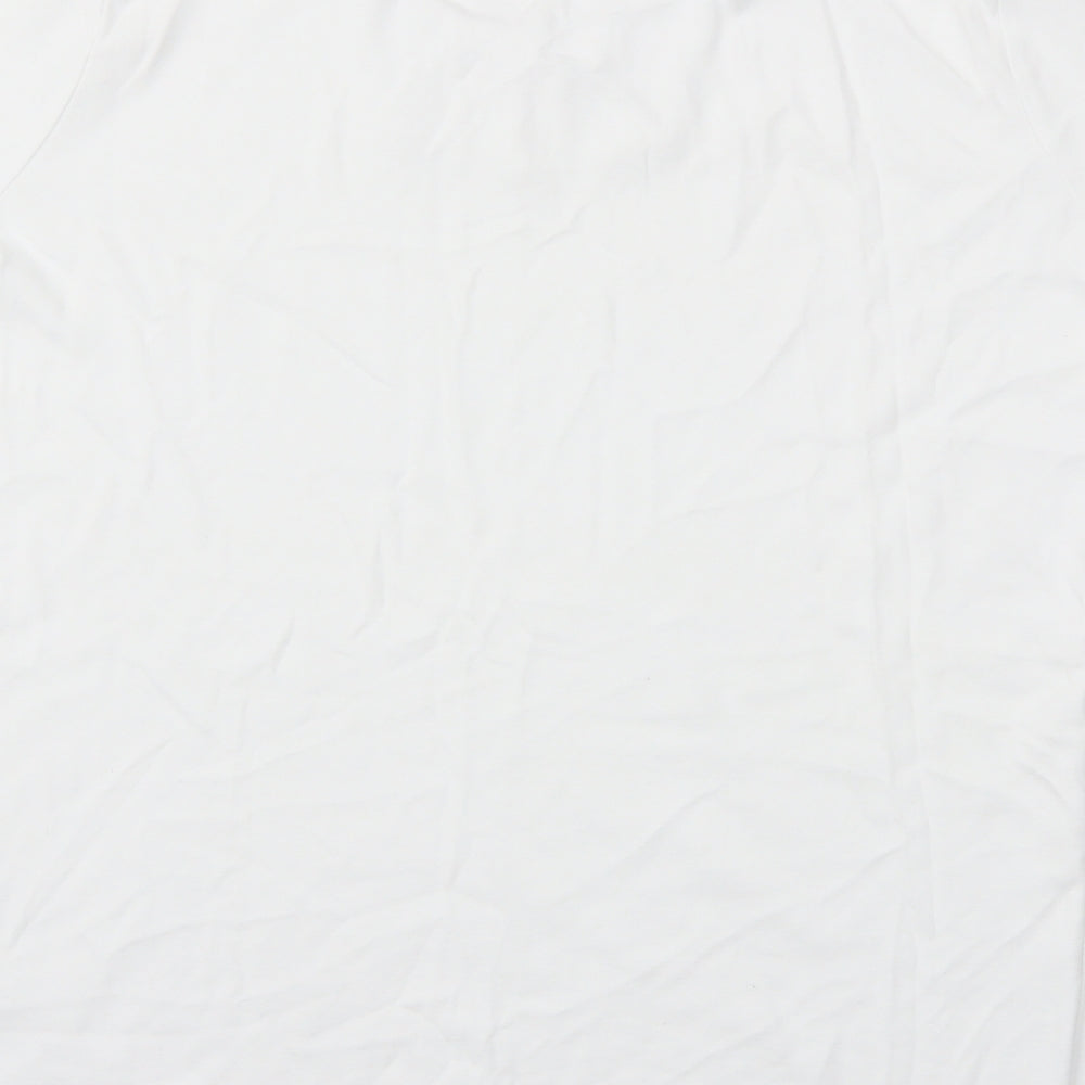 Isle  Womens White   Basic T-Shirt Size M