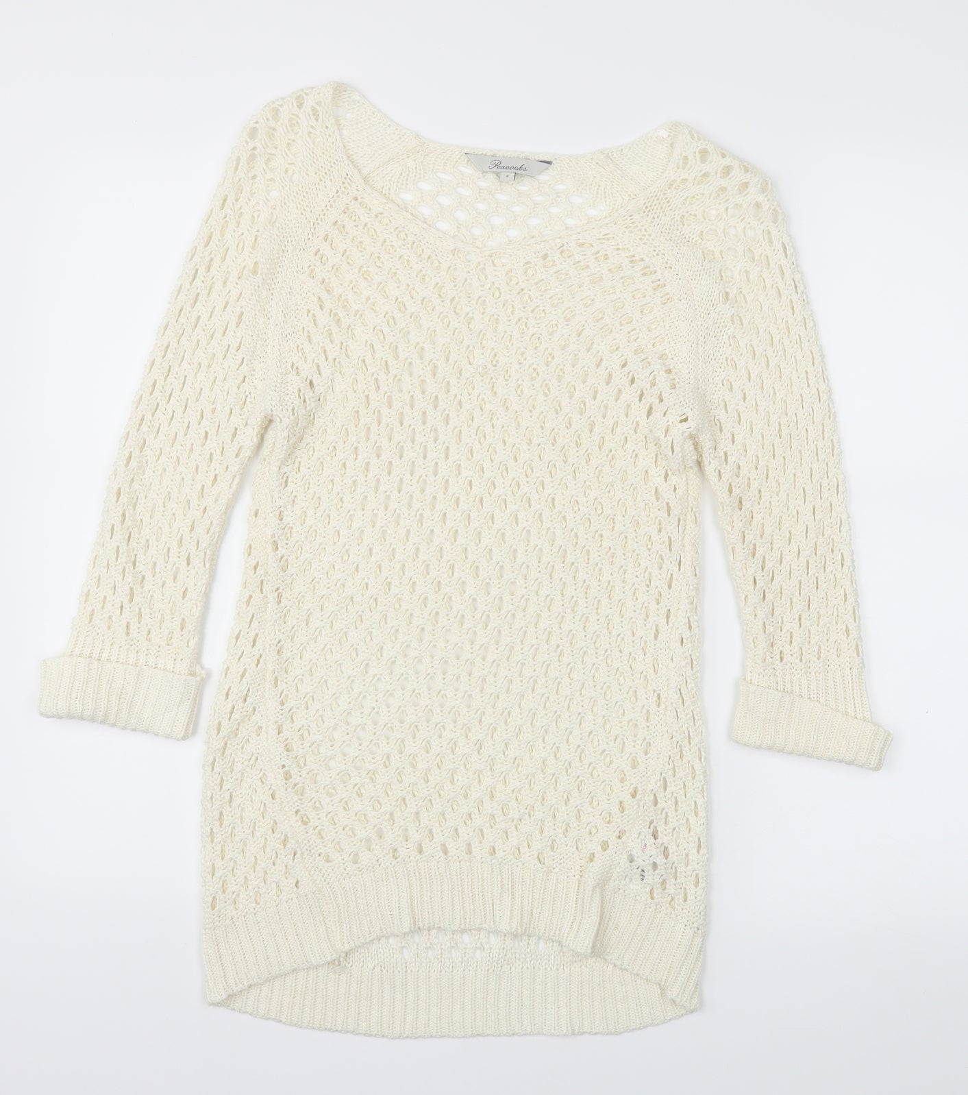 Peacocks Womens Ivory   Pullover Jumper Size S