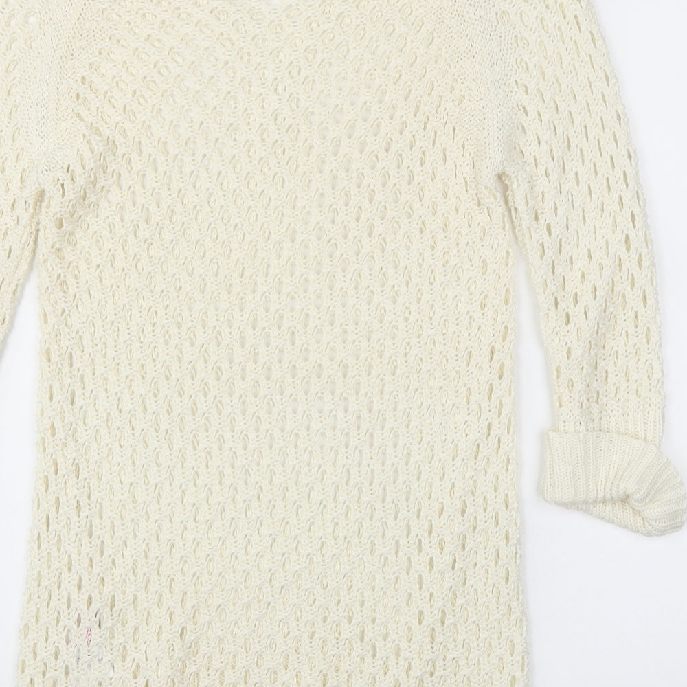 Peacocks Womens Ivory   Pullover Jumper Size S