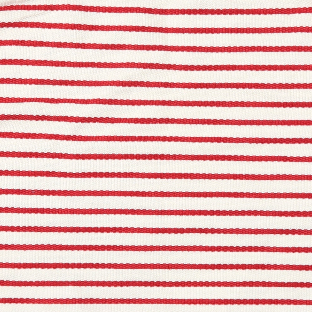 H&M Womens Red Striped  Pullover Jumper Size L