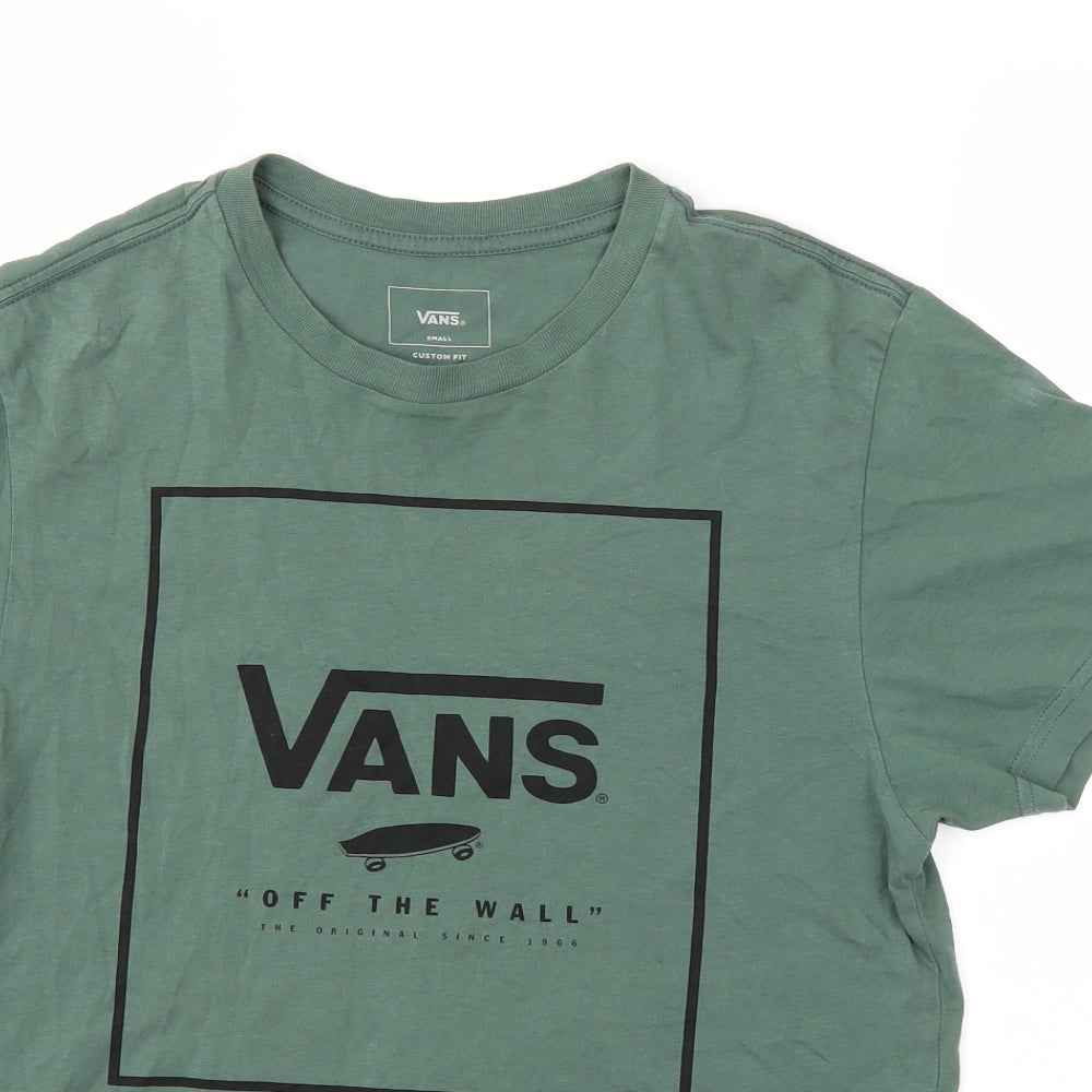 vans  Mens Green    T-Shirt Size S