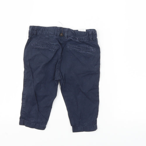 Zara Boys Blue Ikat  Cargo Trousers Size 3-6 Months