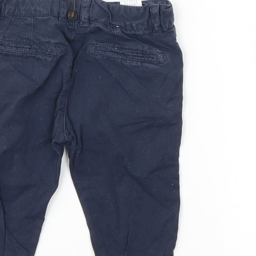 Zara Boys Blue Ikat  Cargo Trousers Size 3-6 Months