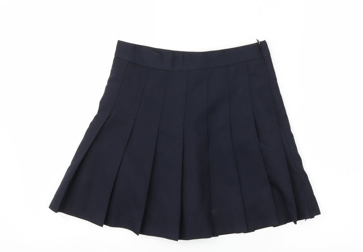 swib  Girls Blue Ikat  Flare Skirt Size S