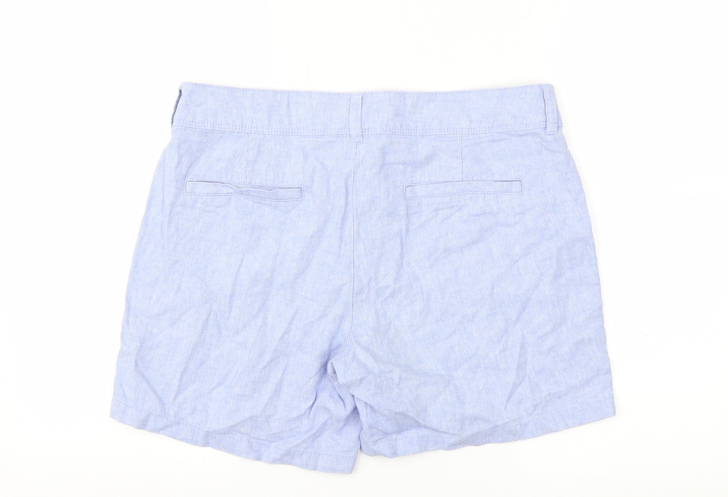 F&F Womens Blue   Paperbag Shorts Size 10