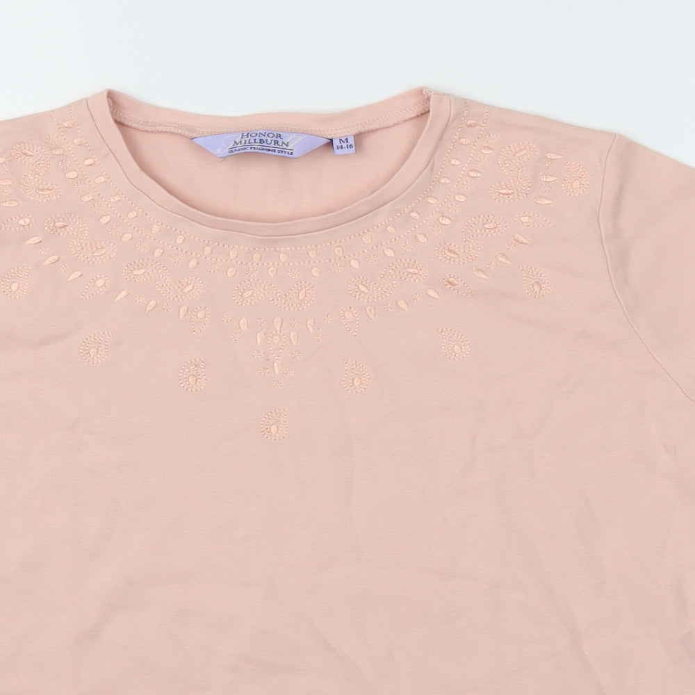 Honor Milburn Womens Pink   Basic T-Shirt Size M