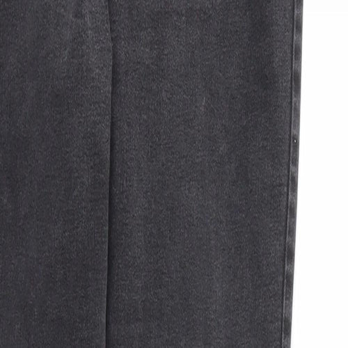 DENIM &CO  Womens Black Houndstooth  Skinny Jeans Size 14 L29 in