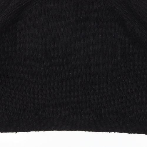 FIRST AND I  Womens Black Houndstooth  Pullover Jumper Size S