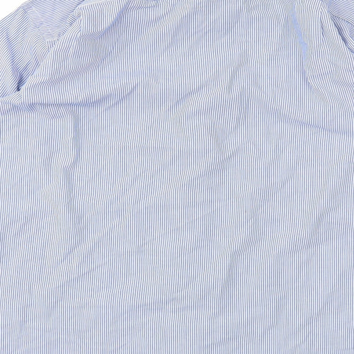 Cedar Wood State Mens Blue Striped   T-Shirt Size 16