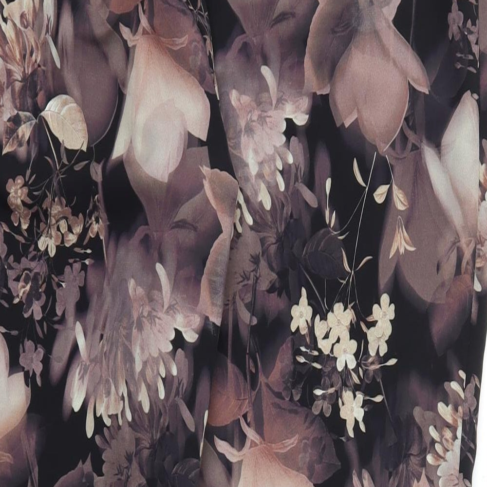 next  Womens Multicoloured Floral  Trousers  Size 16 L25 in - Stretch waistband
