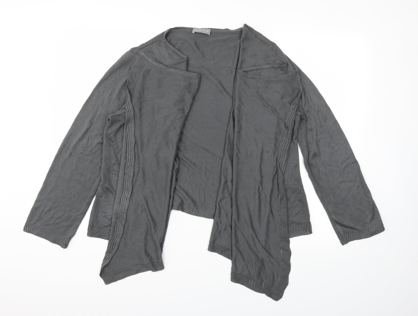 M&S Womens Grey   Cardigan Jumper Size 16