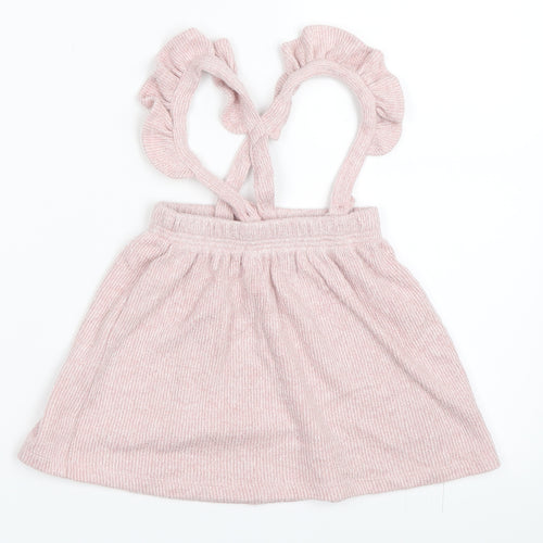 George Girls Pink   Pinafore/Dungaree Dress  Size 12-18 Months