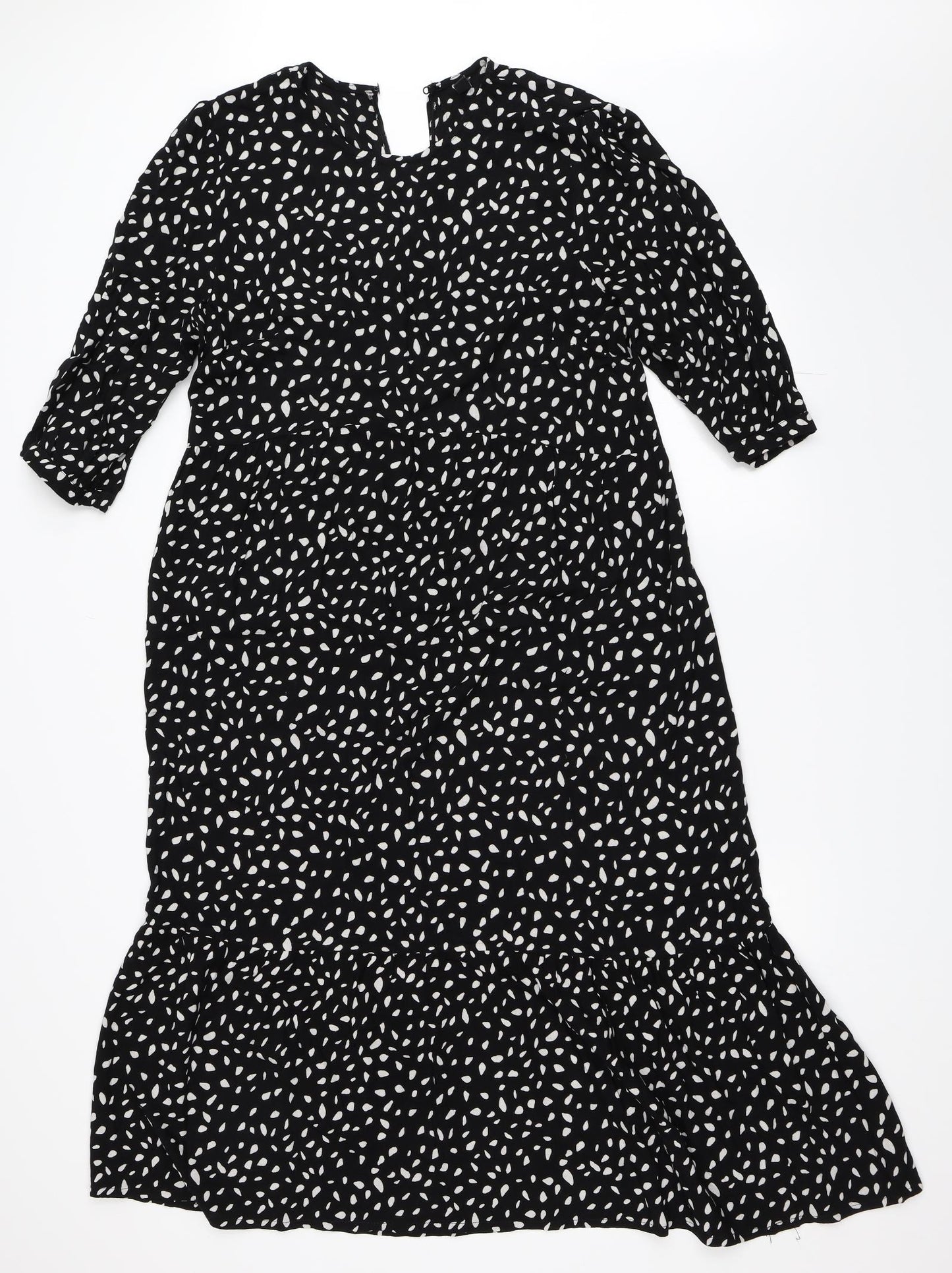 Nobody's Child Womens Black   Fit & Flare  Size 16