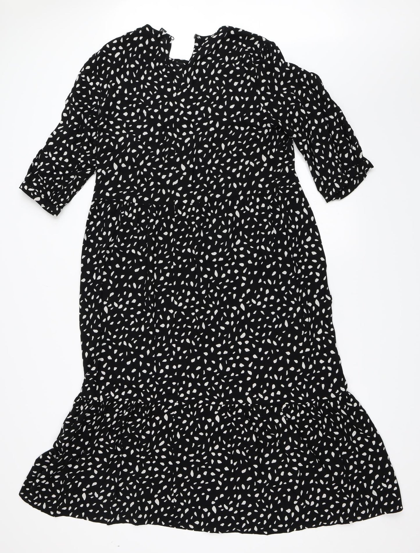 Nobody's Child Womens Black   Fit & Flare  Size 16