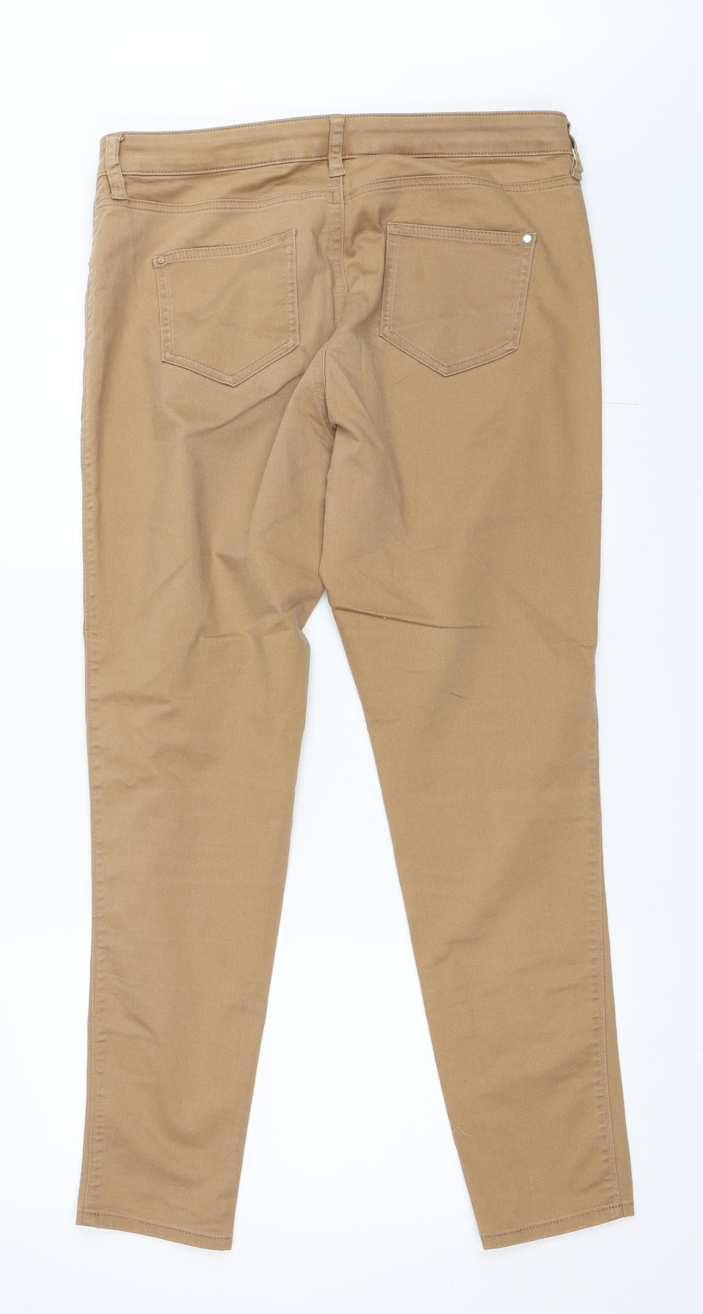 F&F Womens Beige   Skinny Jeans Size 16 L29 in