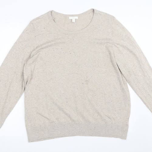 H&M Womens Beige   Pullover Jumper Size XL