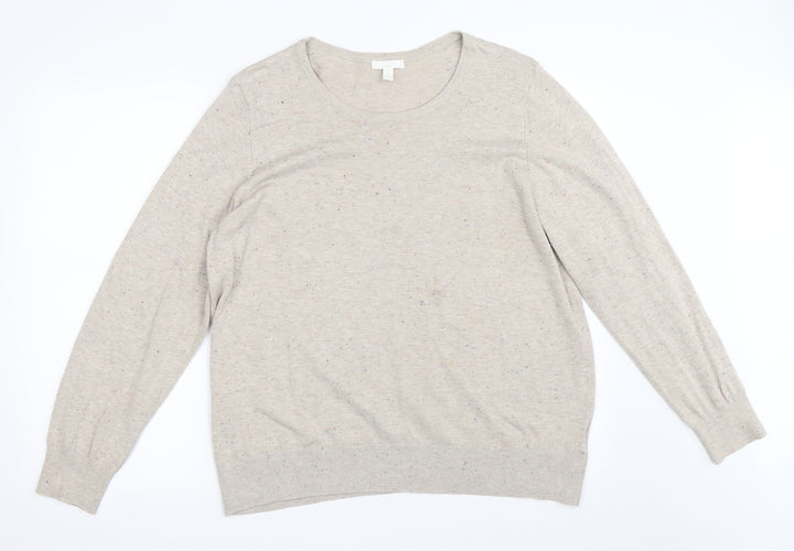 H&M Womens Beige Pullover Jumper Size XL