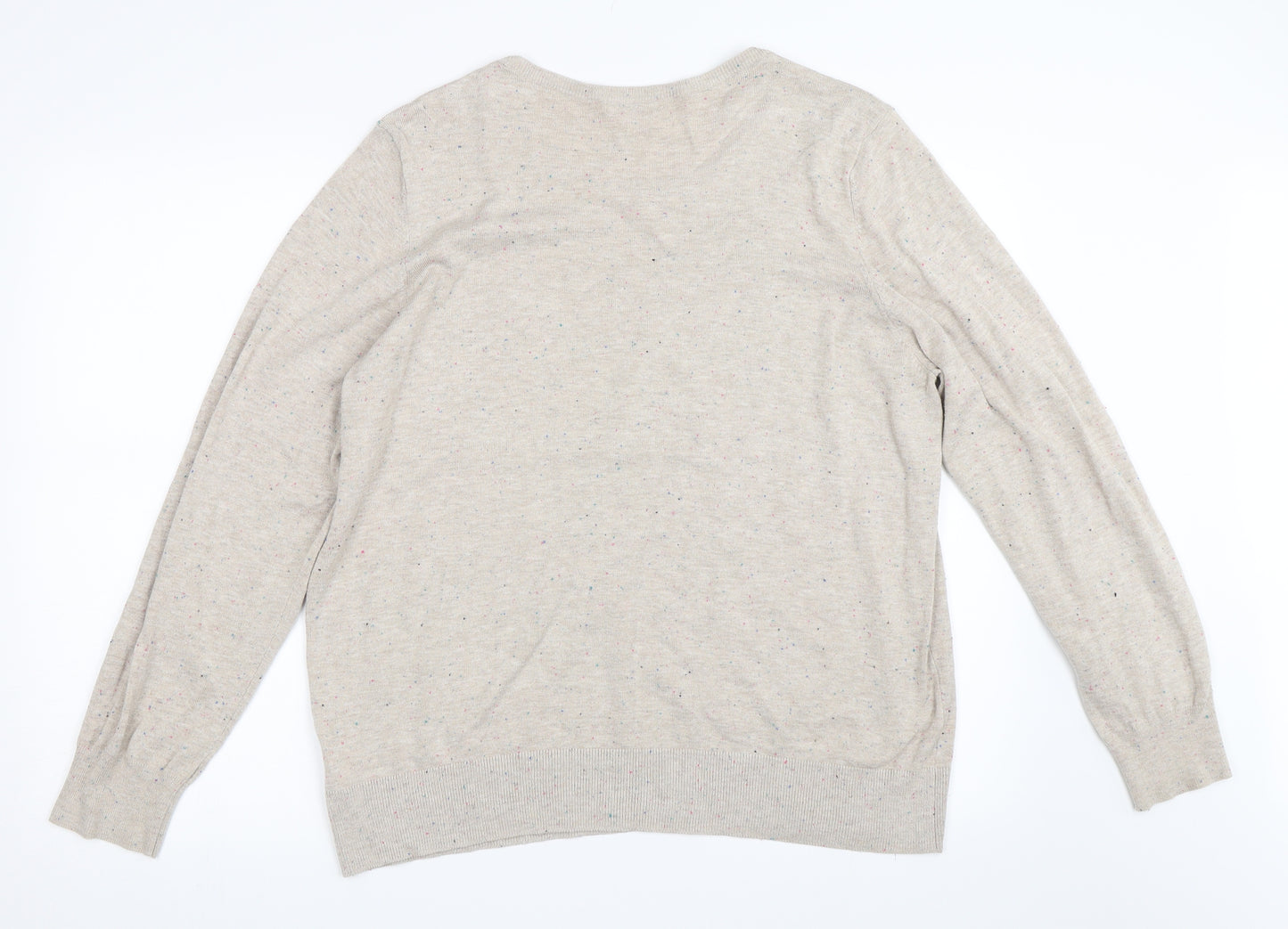 H&M Womens Beige   Pullover Jumper Size XL