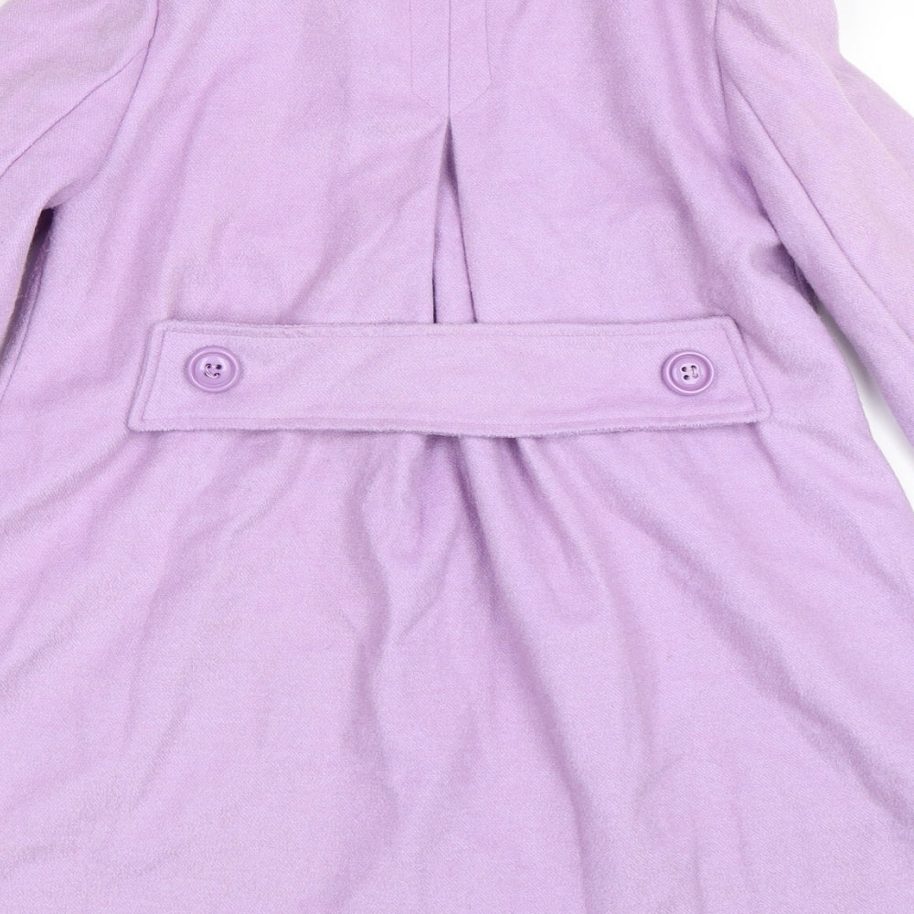 Preworn Womens Purple   Pea Coat Coat Size S