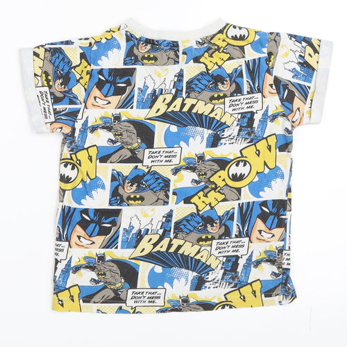 Mothercare Boys Ivory   Basic T-Shirt Size 4 Years  - batman