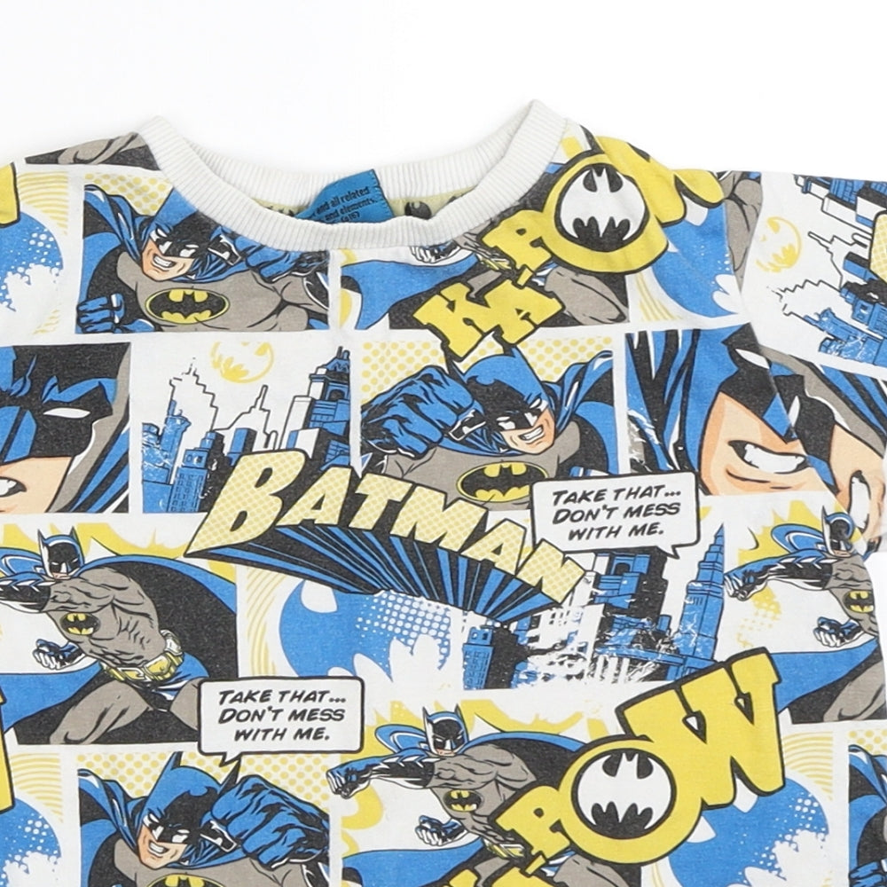 Mothercare Boys Ivory   Basic T-Shirt Size 4 Years  - batman
