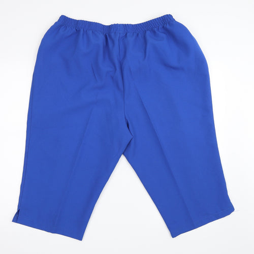 Preworn Womens Blue   Cropped Trousers Size 26