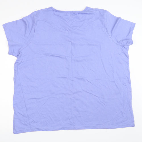 Charmance Womens Blue   Basic T-Shirt Size 26