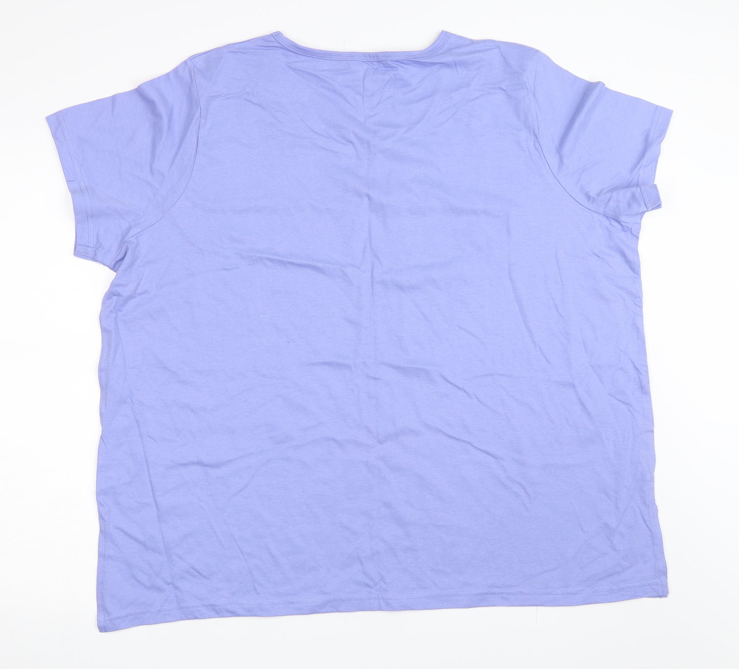 Charmance Womens Blue   Basic T-Shirt Size 26