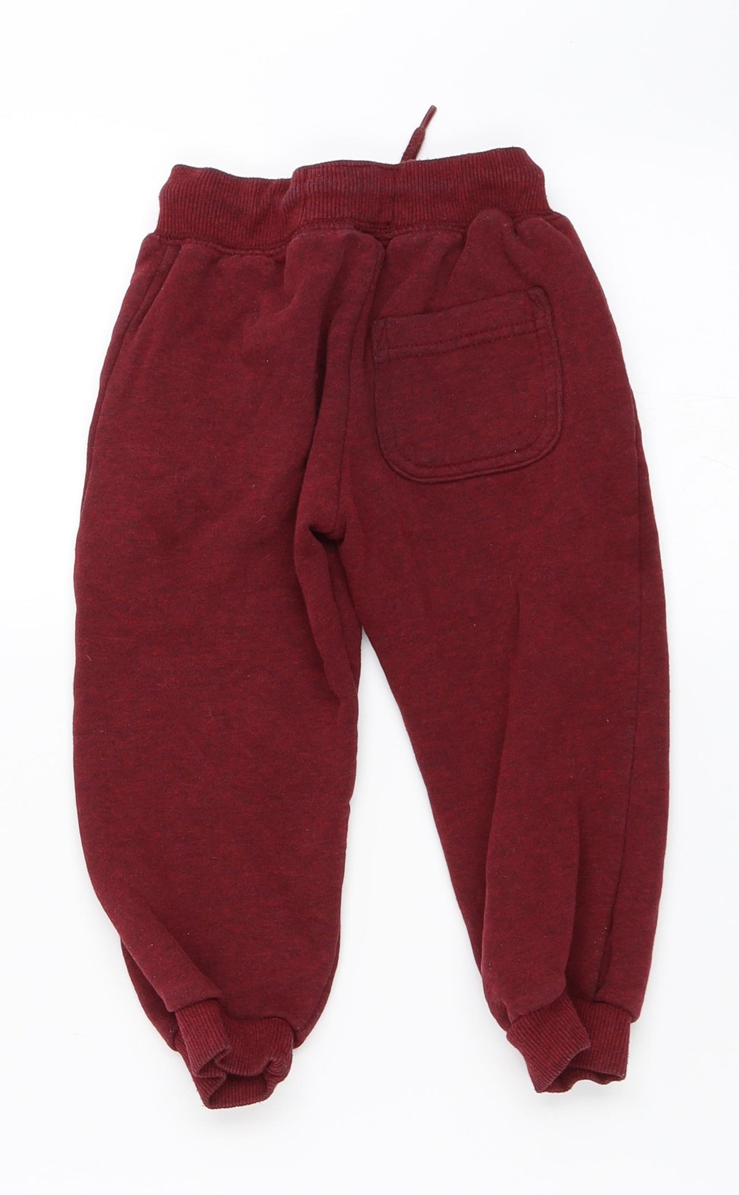 Primark Boys Red   Jogger Trousers Size 3-4 Years
