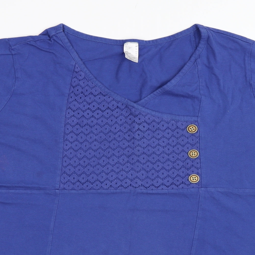 Preworn Womens Blue   Basic T-Shirt Size 28