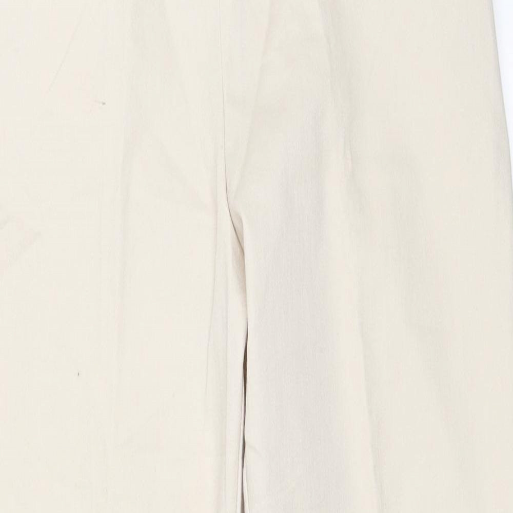 H&M Womens Beige   Capri Trousers Size 44 L26.5 in