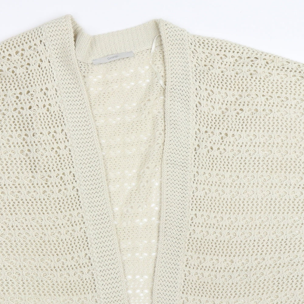 George Womens Beige   Cardigan Jumper Size L