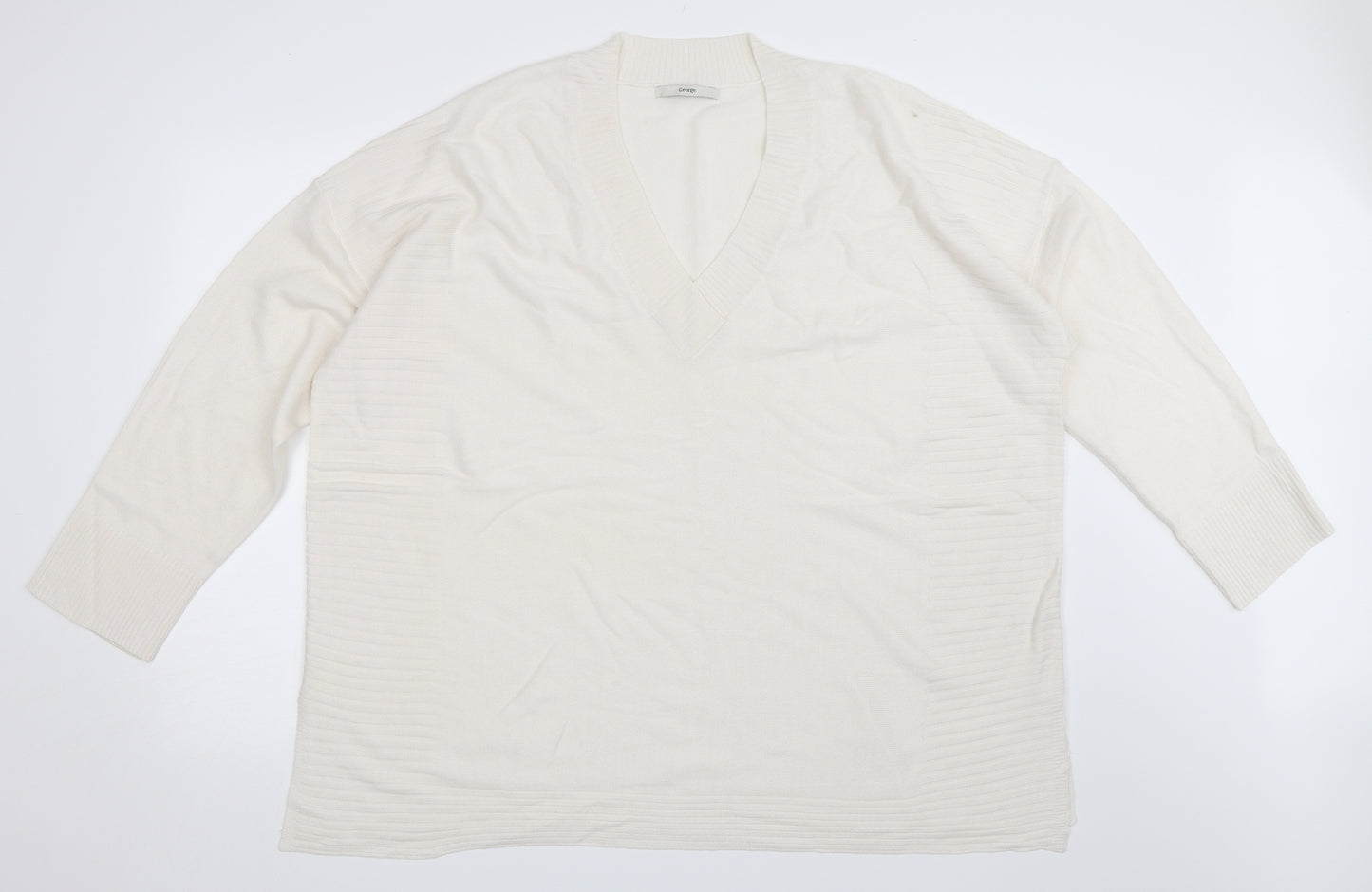 George Womens Ivory   Pullover Jumper Size XL