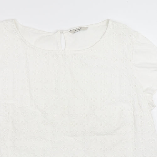 George Womens White   Basic T-Shirt Size 18