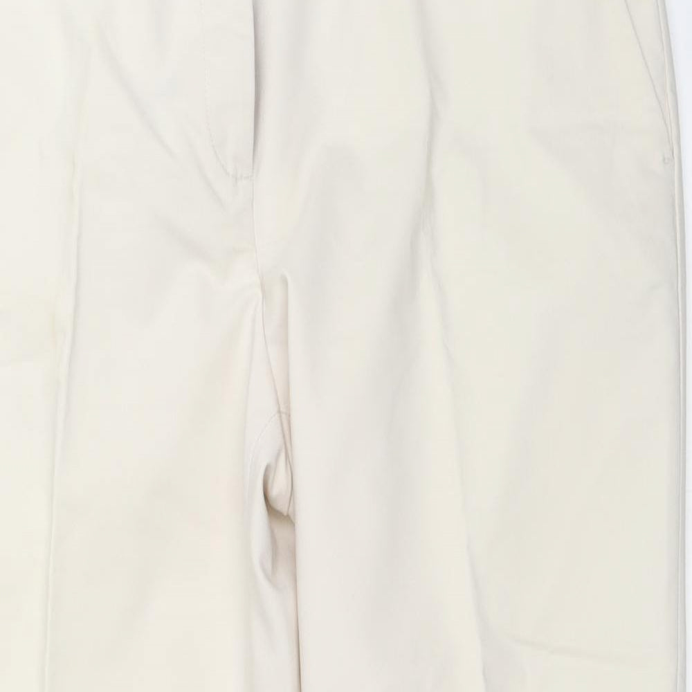 H&M Womens Beige   Capri Trousers Size 42 L26 in