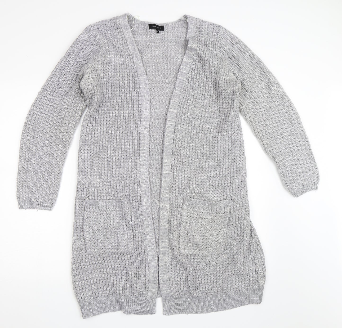 New Look Womens Grey   Cardigan Jumper Size 12