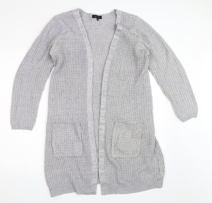 New Look Womens Grey   Cardigan Jumper Size 12