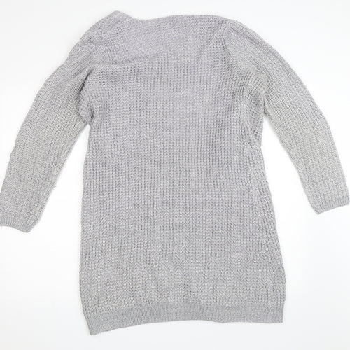 New Look Womens Grey   Cardigan Jumper Size 12