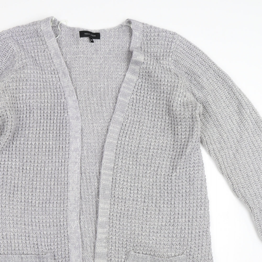 New Look Womens Grey   Cardigan Jumper Size 12