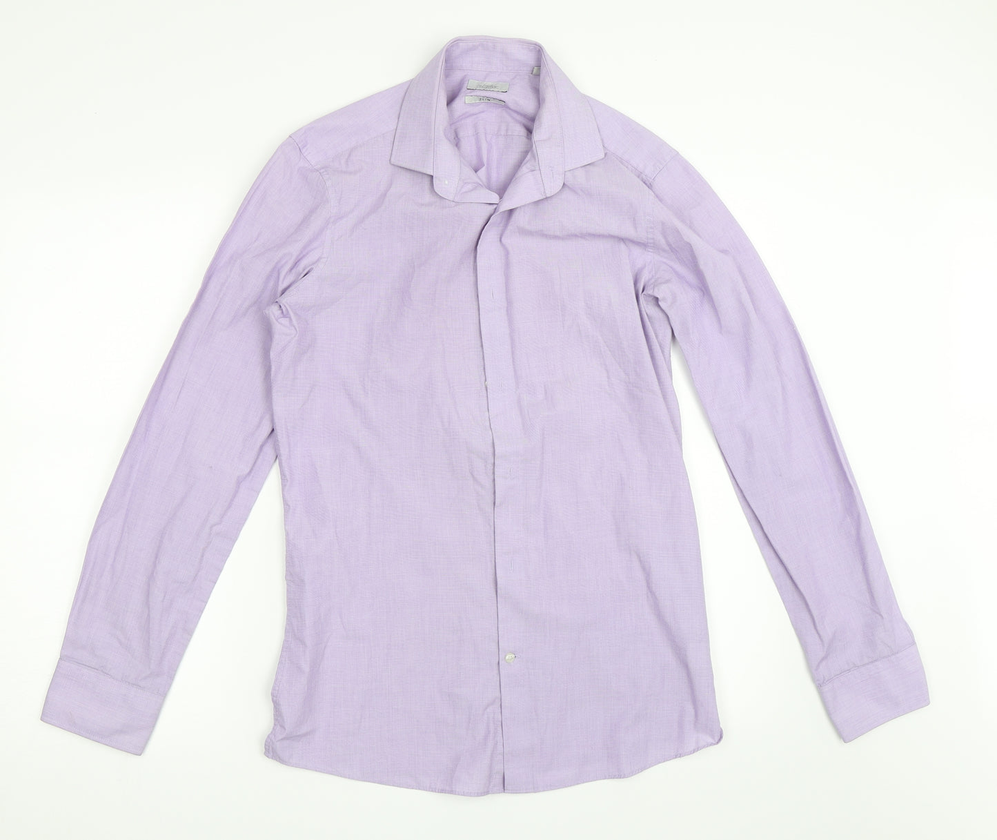 NEXT Mens Purple    Dress Shirt Size 15.5