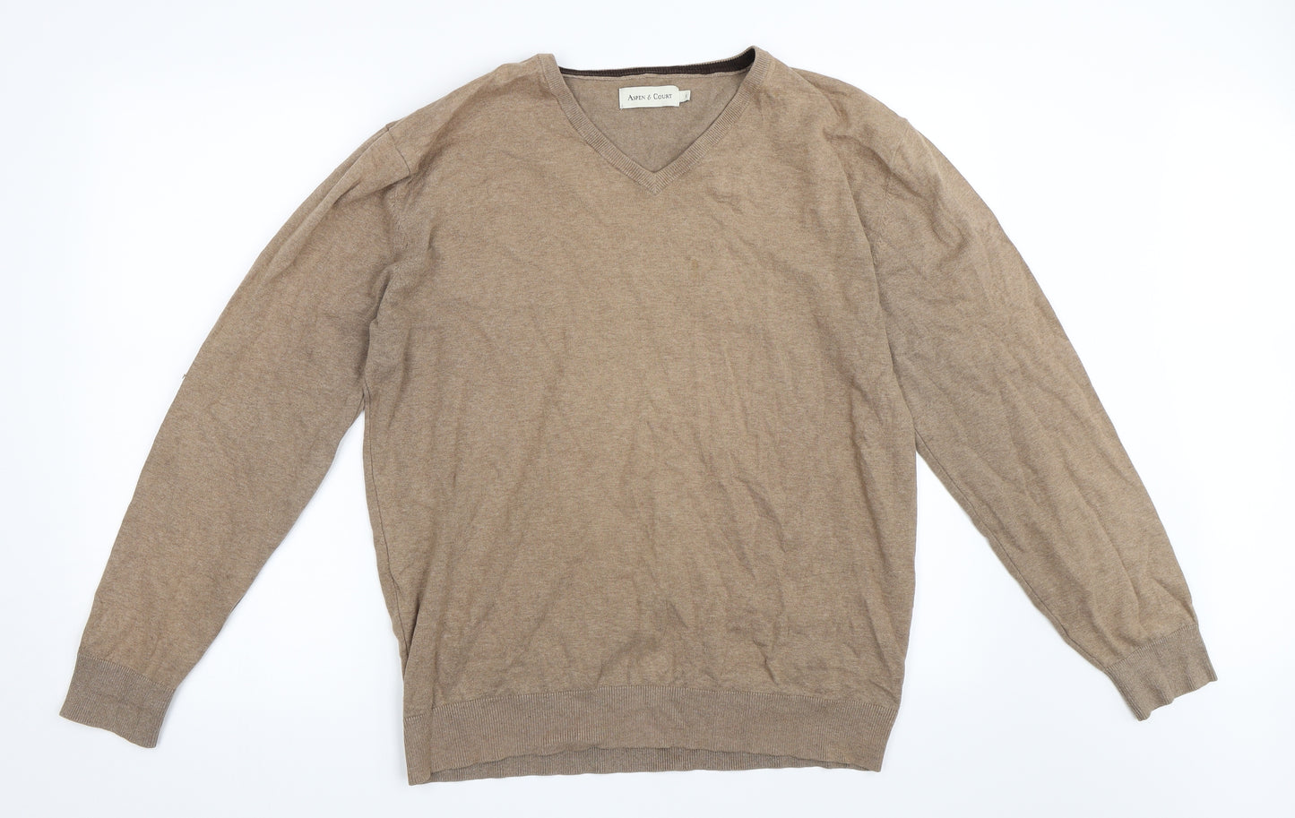 Aspen & Court Mens Beige   Pullover Jumper Size L