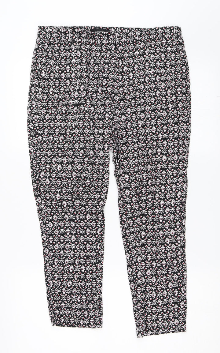 Atmosphere Womens Black   Capri Trousers Size 10 L24 in