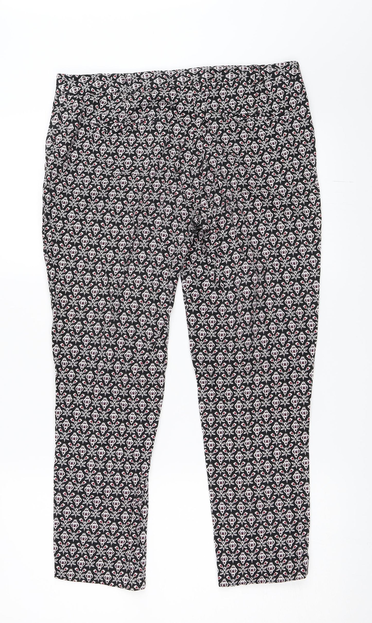 Atmosphere Womens Black   Capri Trousers Size 10 L24 in