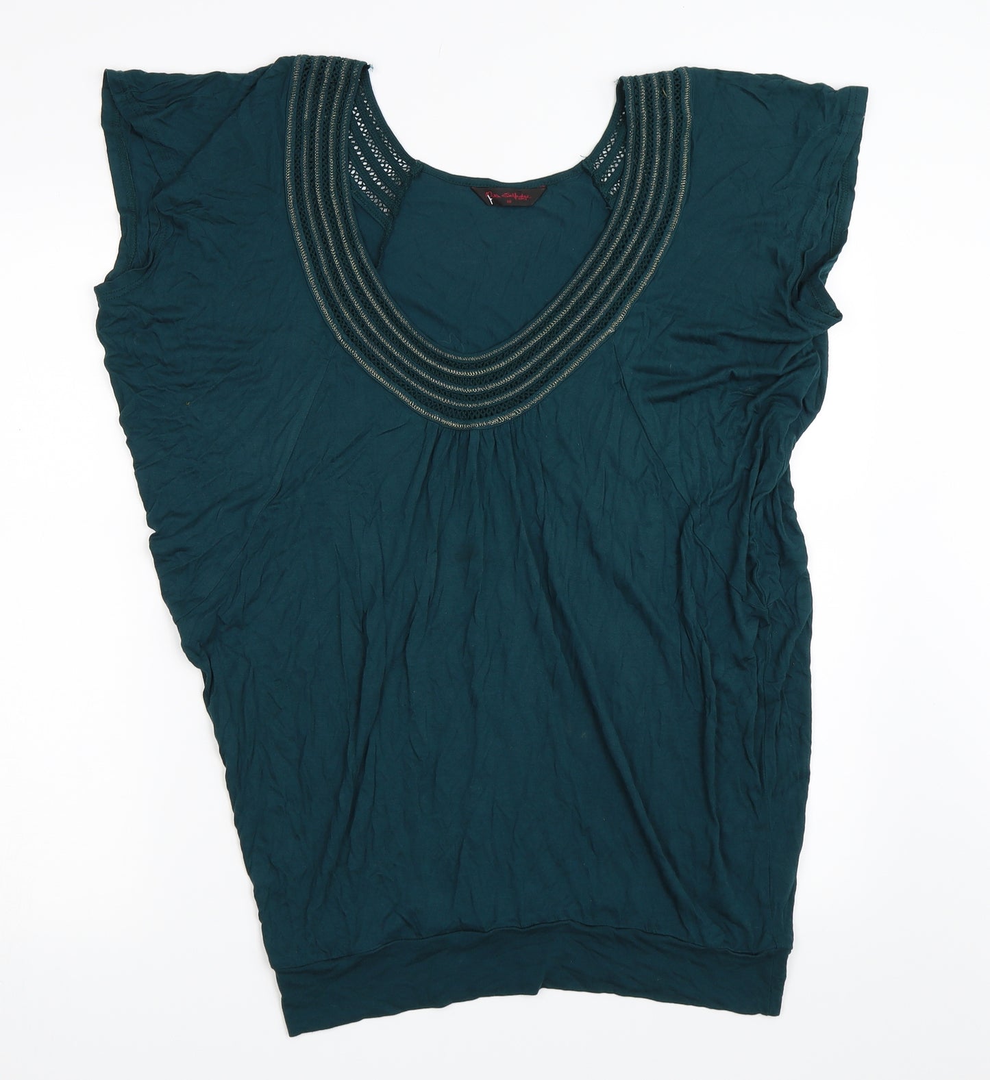 Miss Selfridge Womens Green   Basic Blouse Size 10