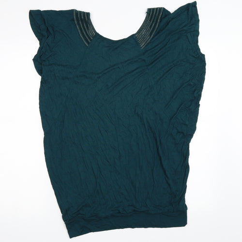 Miss Selfridge Womens Green   Basic Blouse Size 10