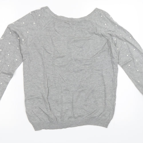TU Womens Grey   Pullover Jumper Size 10