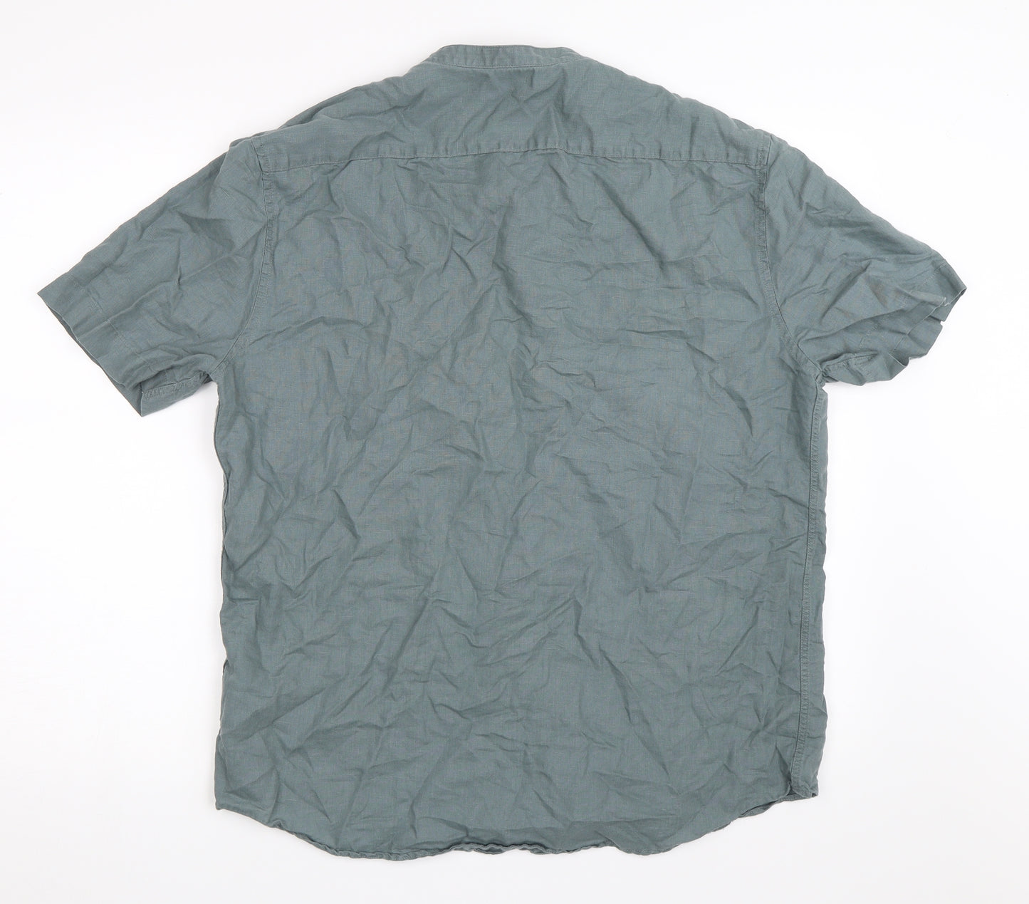 Marks and Spencer Mens Grey    Button-Up Size L