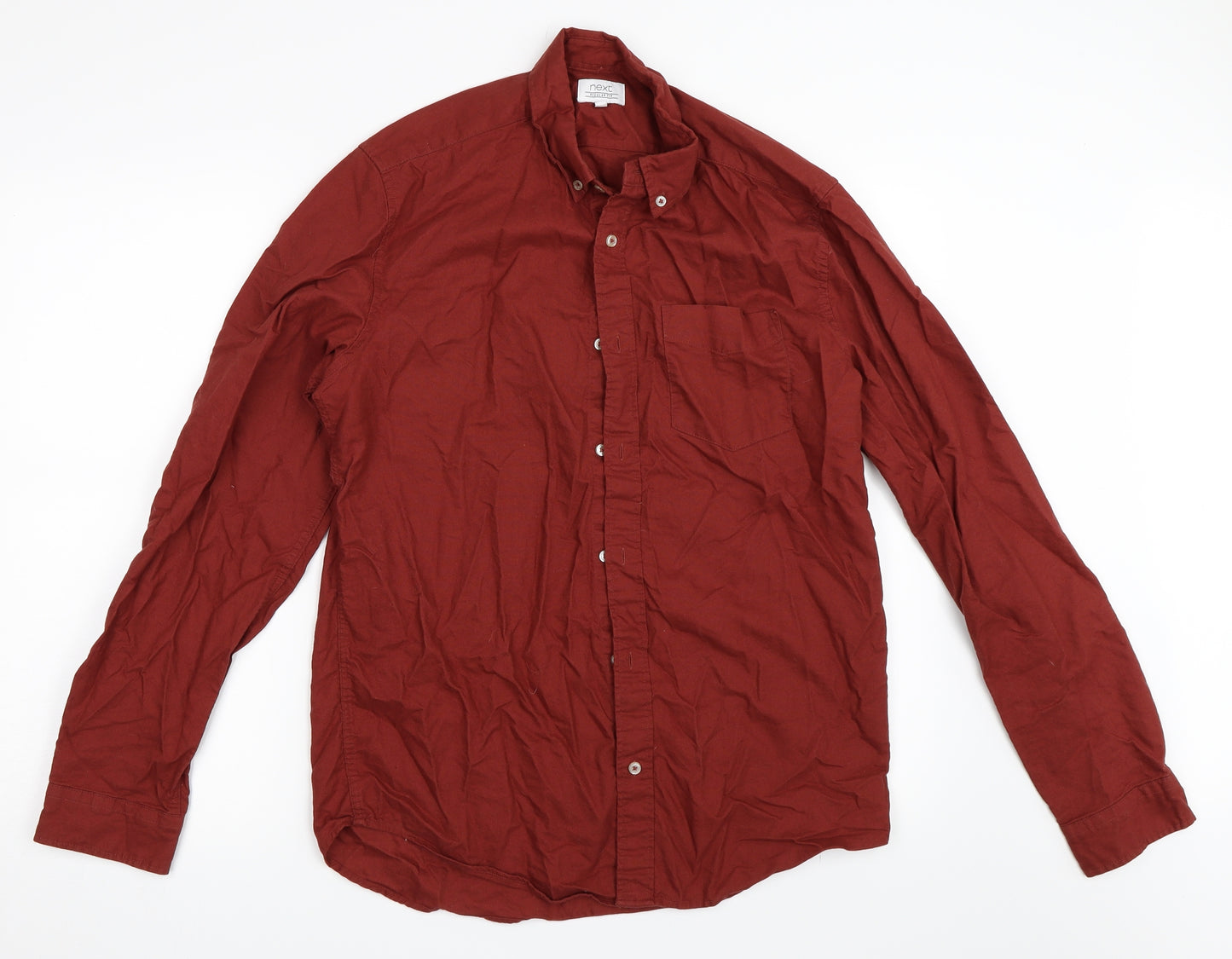NEXT Mens Red    Button-Up Size M