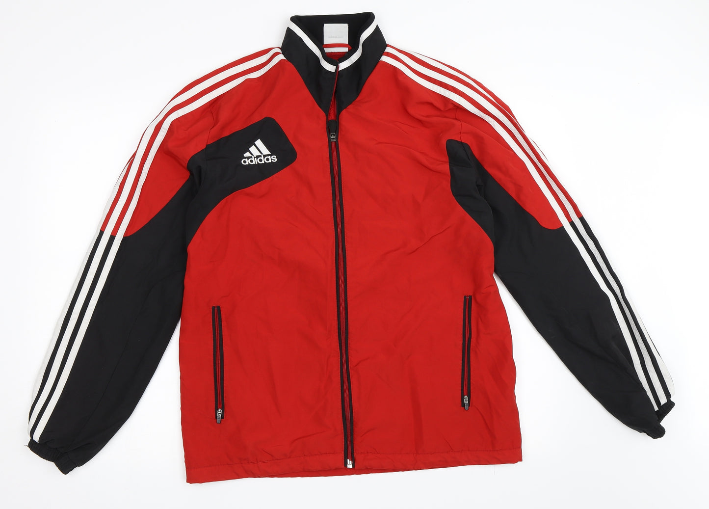 adidas Mens Red   Windbreaker Coat Size 38