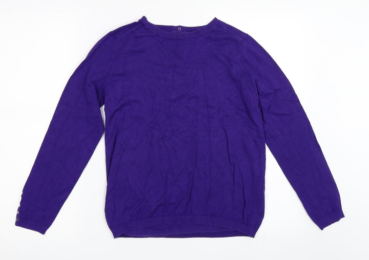 Debenhams Womens Purple Pullover Jumper Size 12